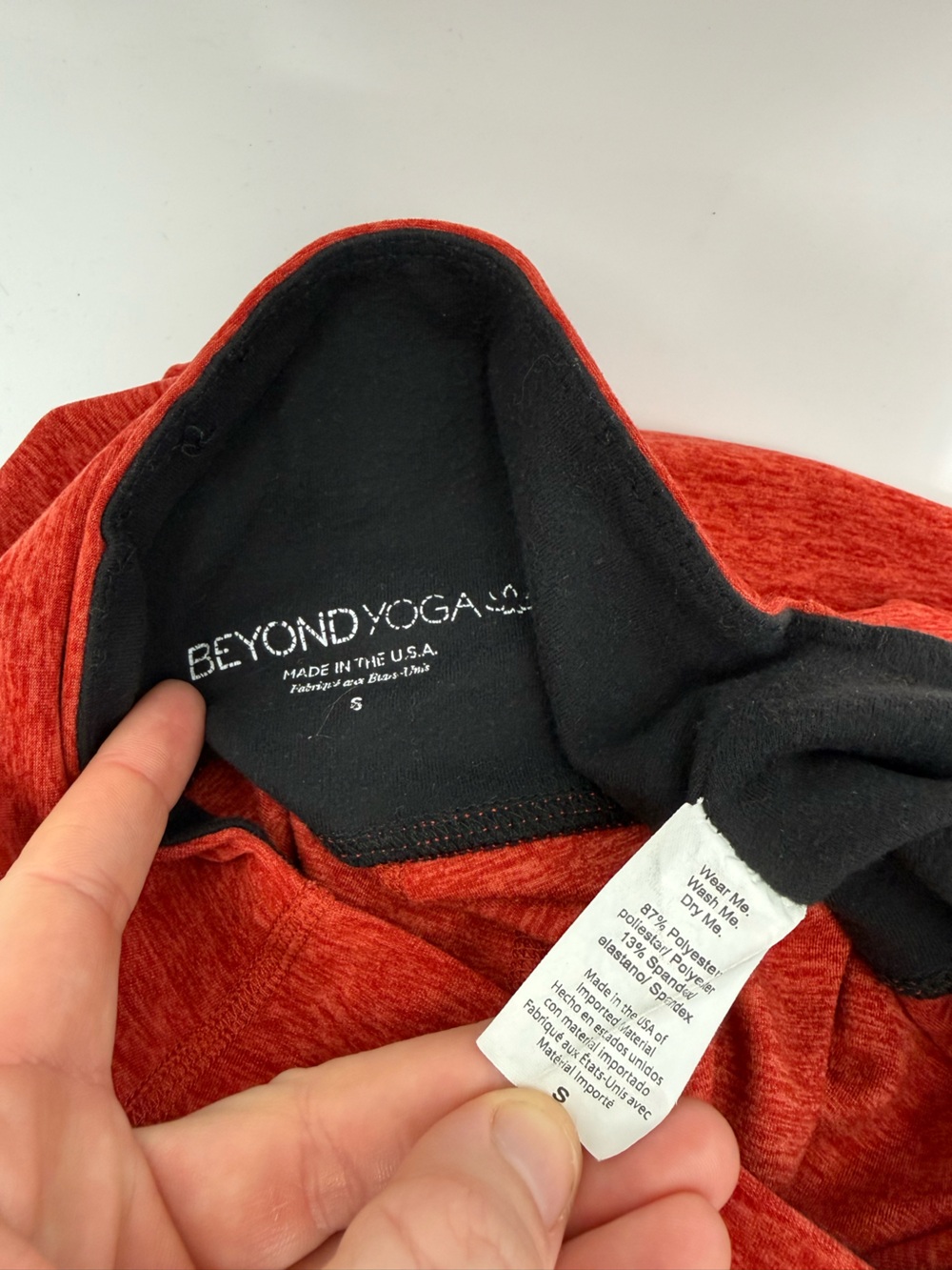 Beyond Yoga x Barre3 Space Dye High Waist Legging | Red | S - Picture 5 of 6